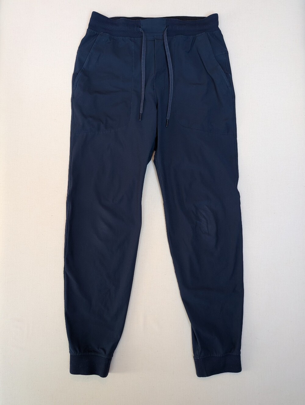 Lululemon ABC Warpstreme Jogger Pants Mens Medium Navy Yoga Athleisure 30 length